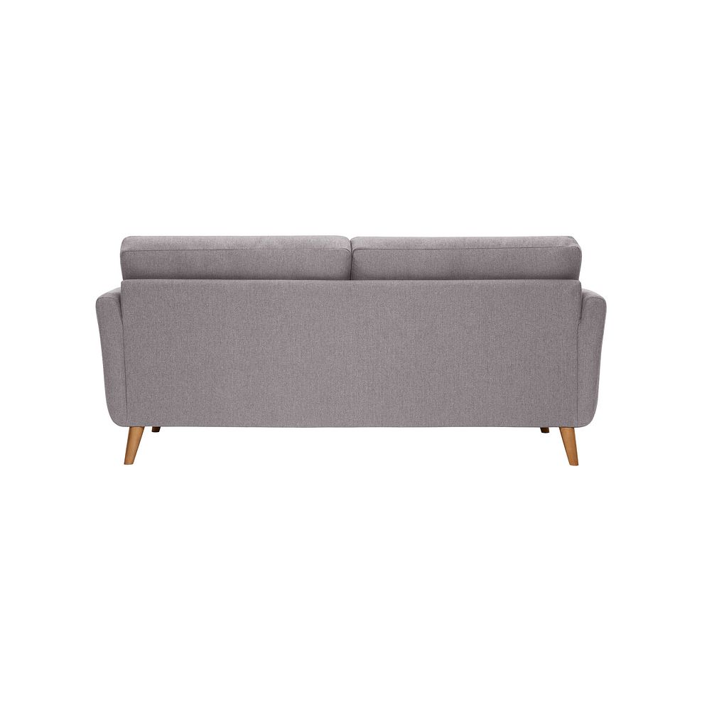 Evie 3 Seater Sofa in Silver Fabric Thumbnail 3