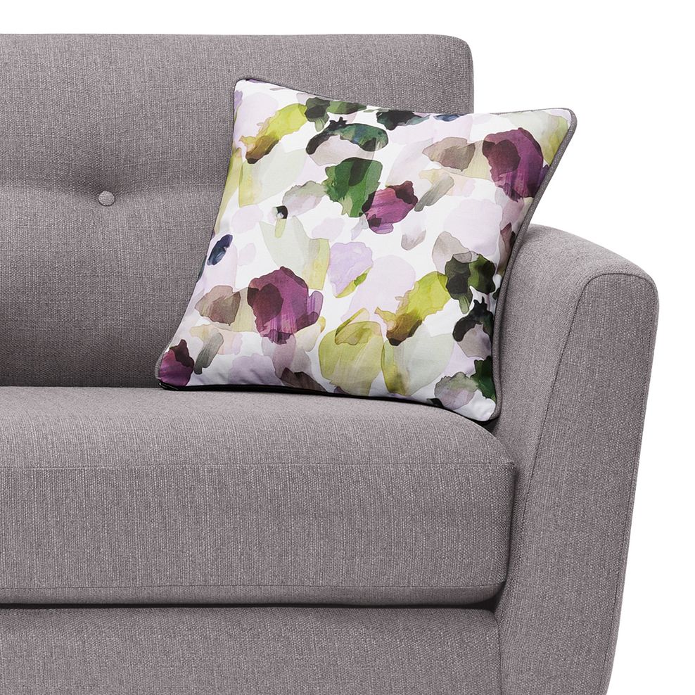 Evie 3 Seater Sofa in Silver Fabric 8