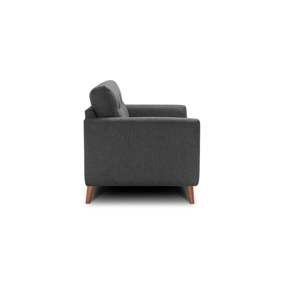 Evie Armchair in Rosa Collection Charcoal Fabric 6