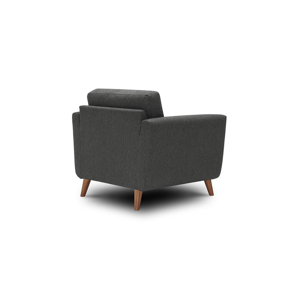 Evie Armchair in Rosa Collection Charcoal Fabric 5