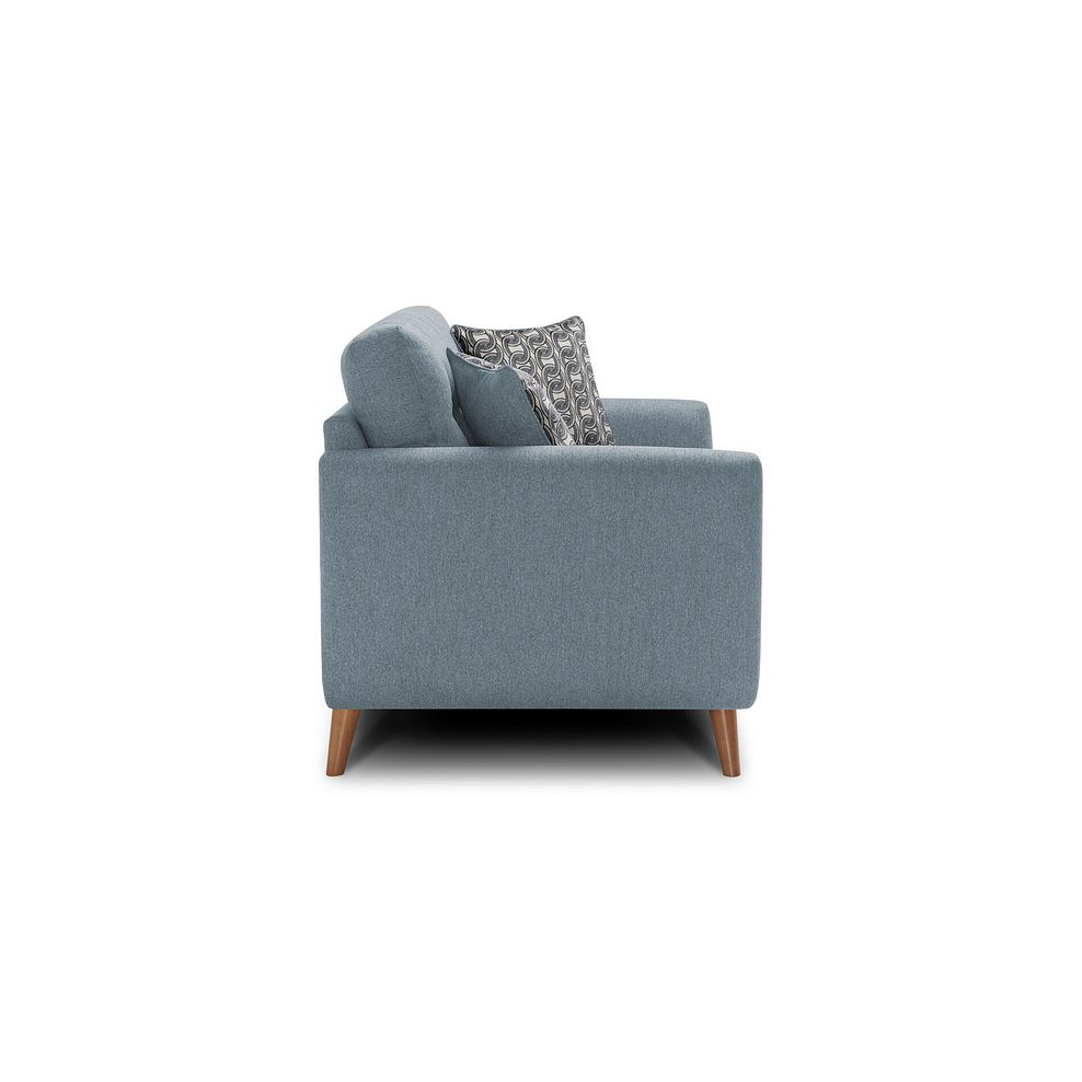 Evie 2 Seater Sofa in Rosa Collection Denim Fabric 4