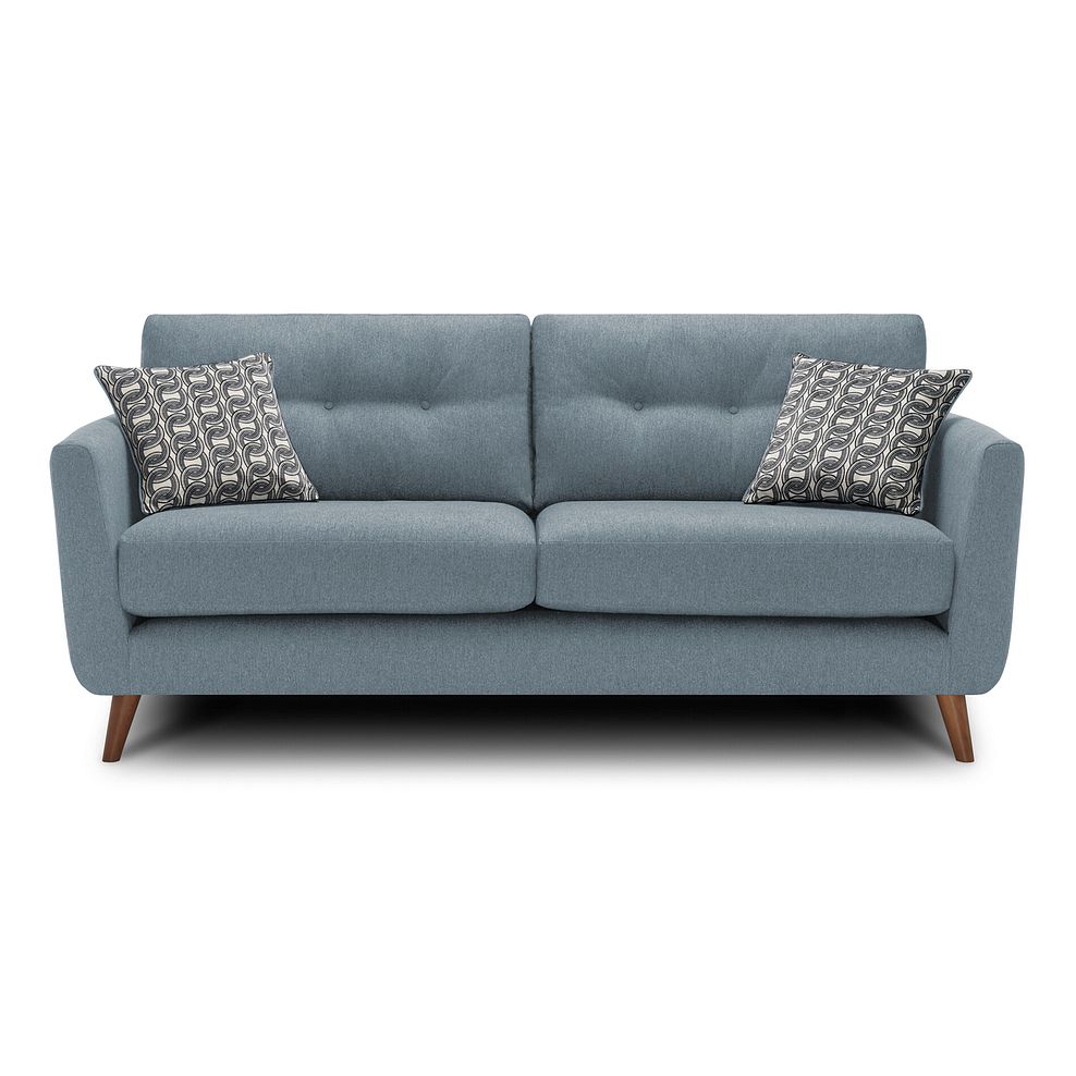 Evie 3 Seater Sofa in Rosa Collection Denim Fabric 2