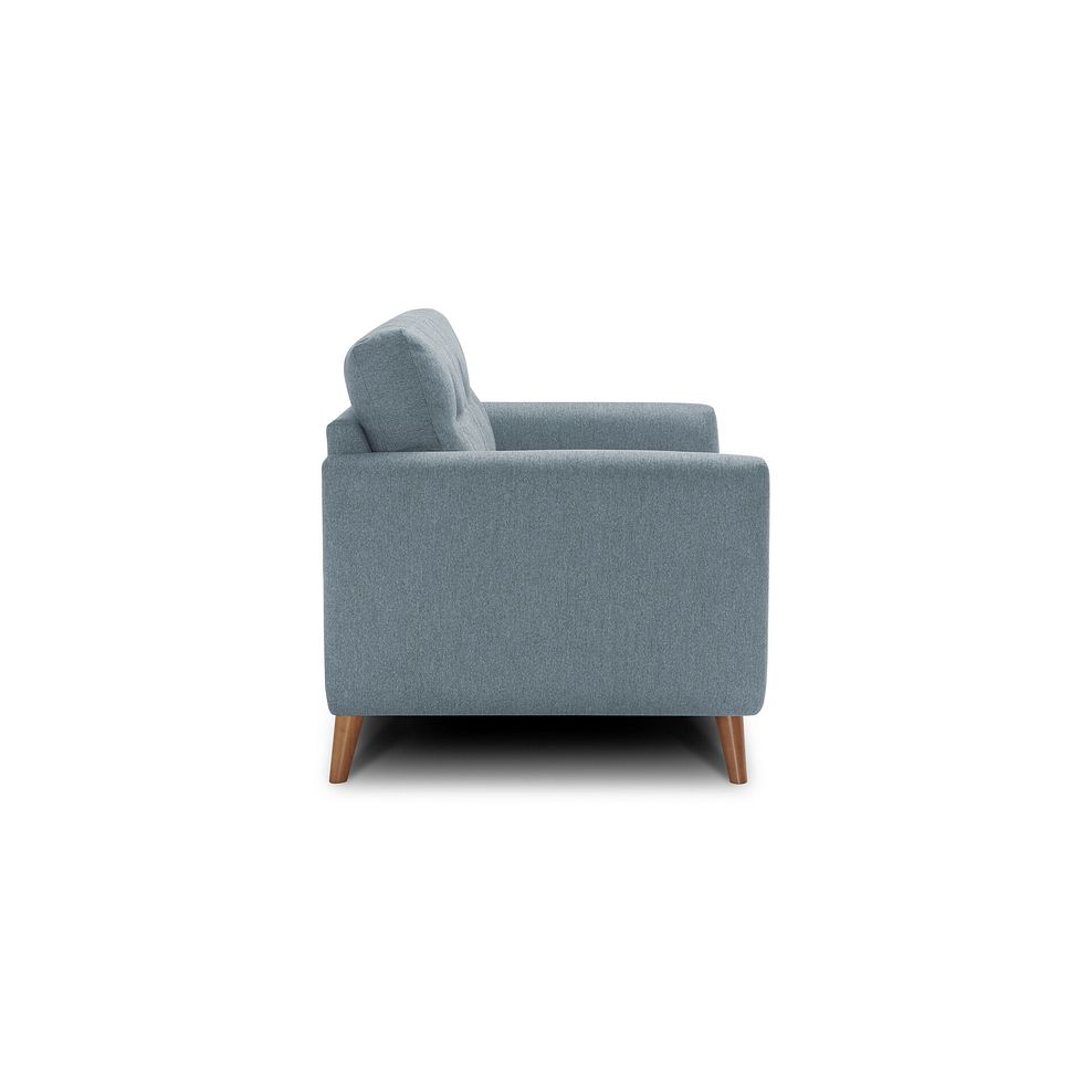 Evie Armchair in Rosa Collection Denim Fabric 4