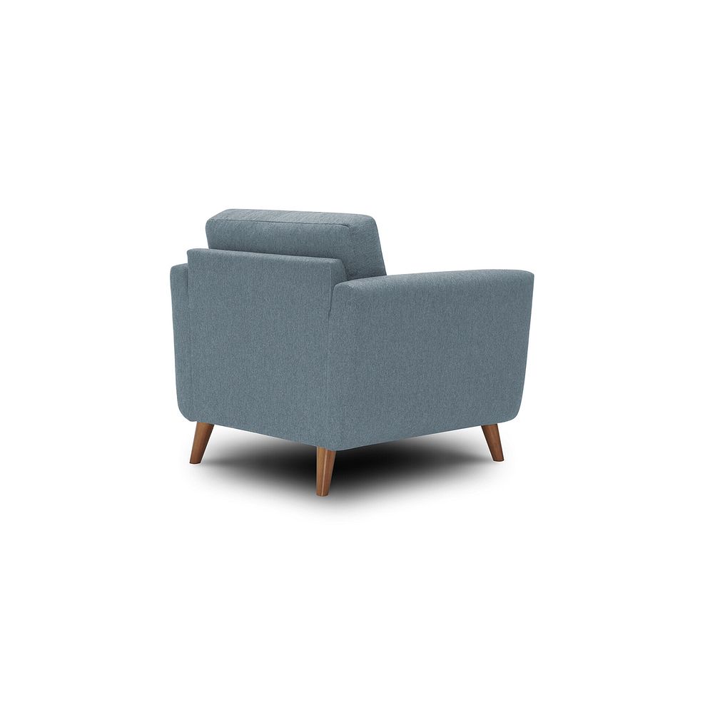 Evie Armchair in Rosa Collection Denim Fabric 3