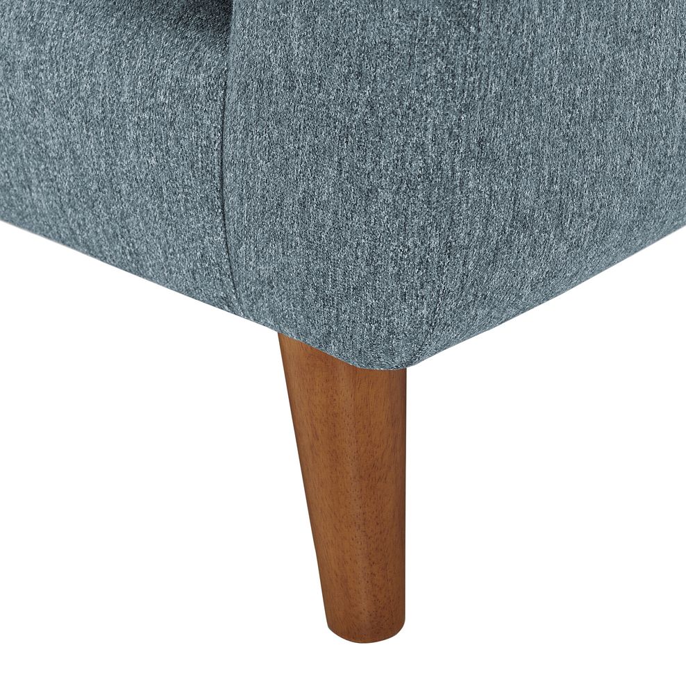 Evie Armchair in Rosa Collection Denim Fabric 5