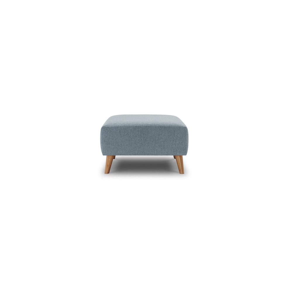 Evie Footstool in Rosa Collection Denim Fabric 3
