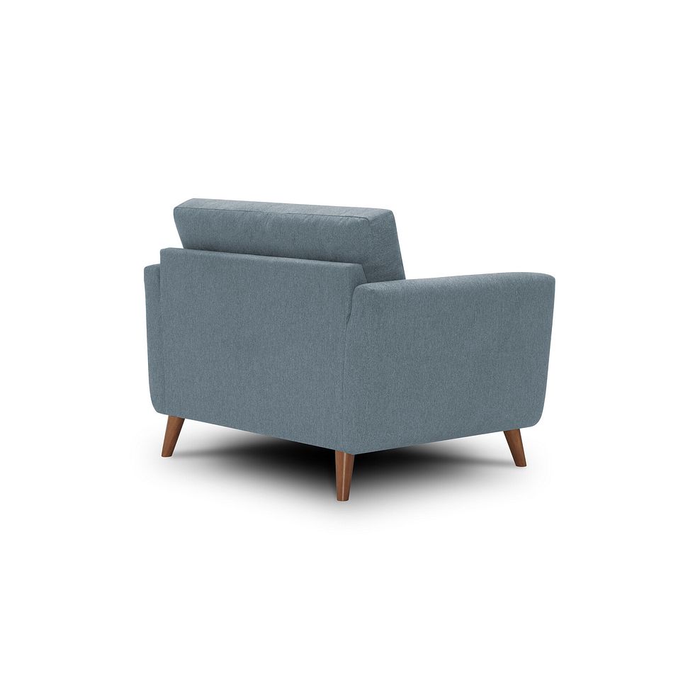 Evie Loveseat in Rosa Collection Denim Fabric 3