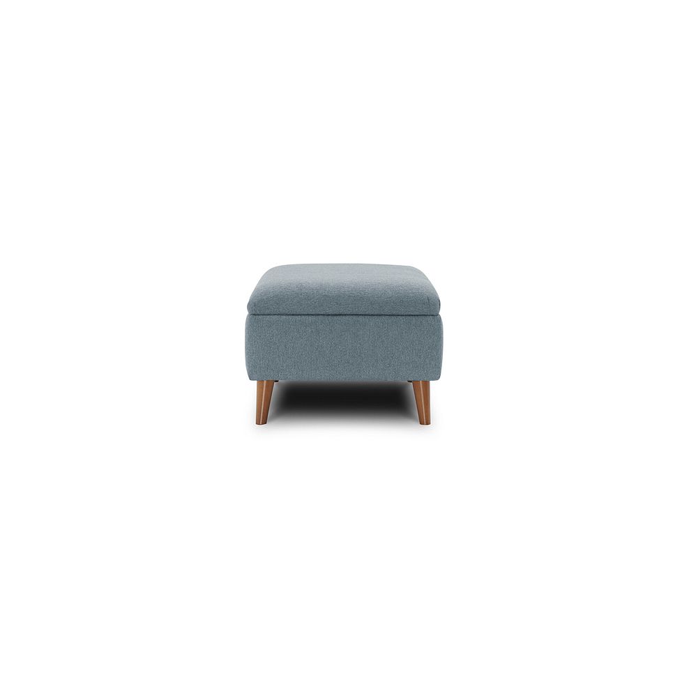 Evie Storage Footstool in Rosa Collection Denim Fabric 4