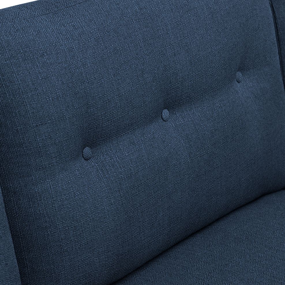 Evie Left Hand Corner Sofa in Blue Fabric 5
