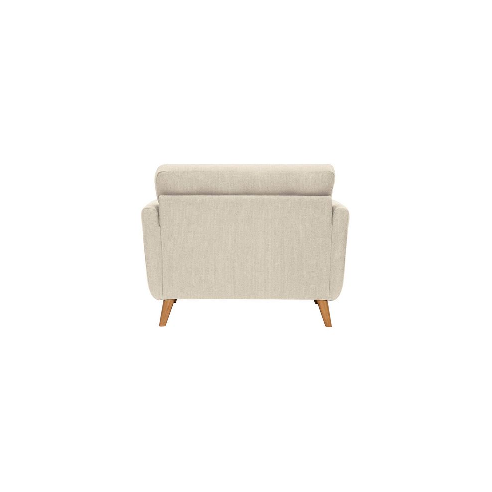 Evie Loveseat in Ivory Fabric Thumbnail 3