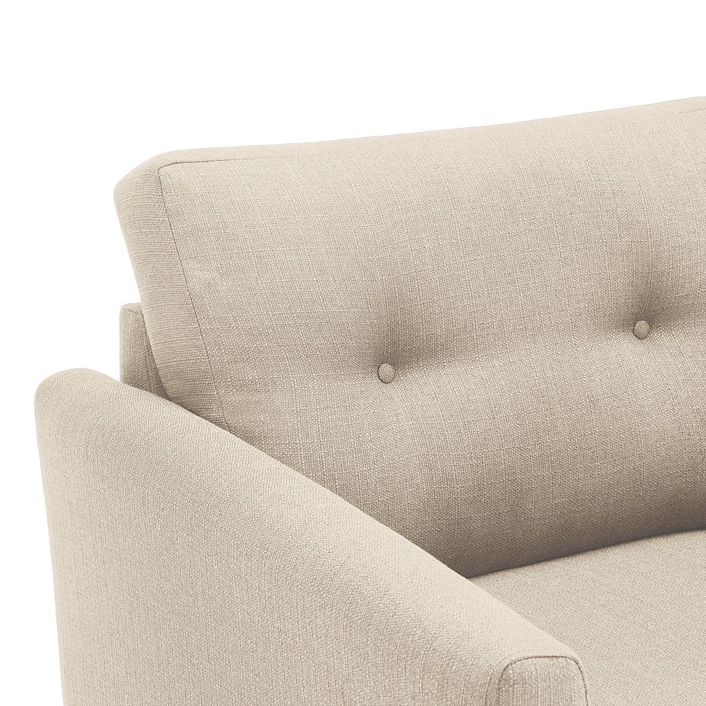 Evie Loveseat in Ivory Fabric 7