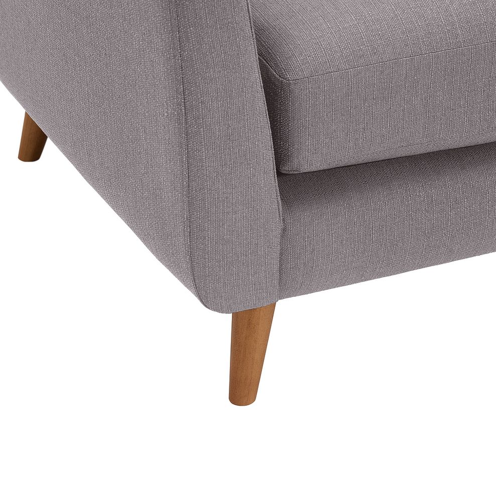 Evie Loveseat in Silver Fabric 4
