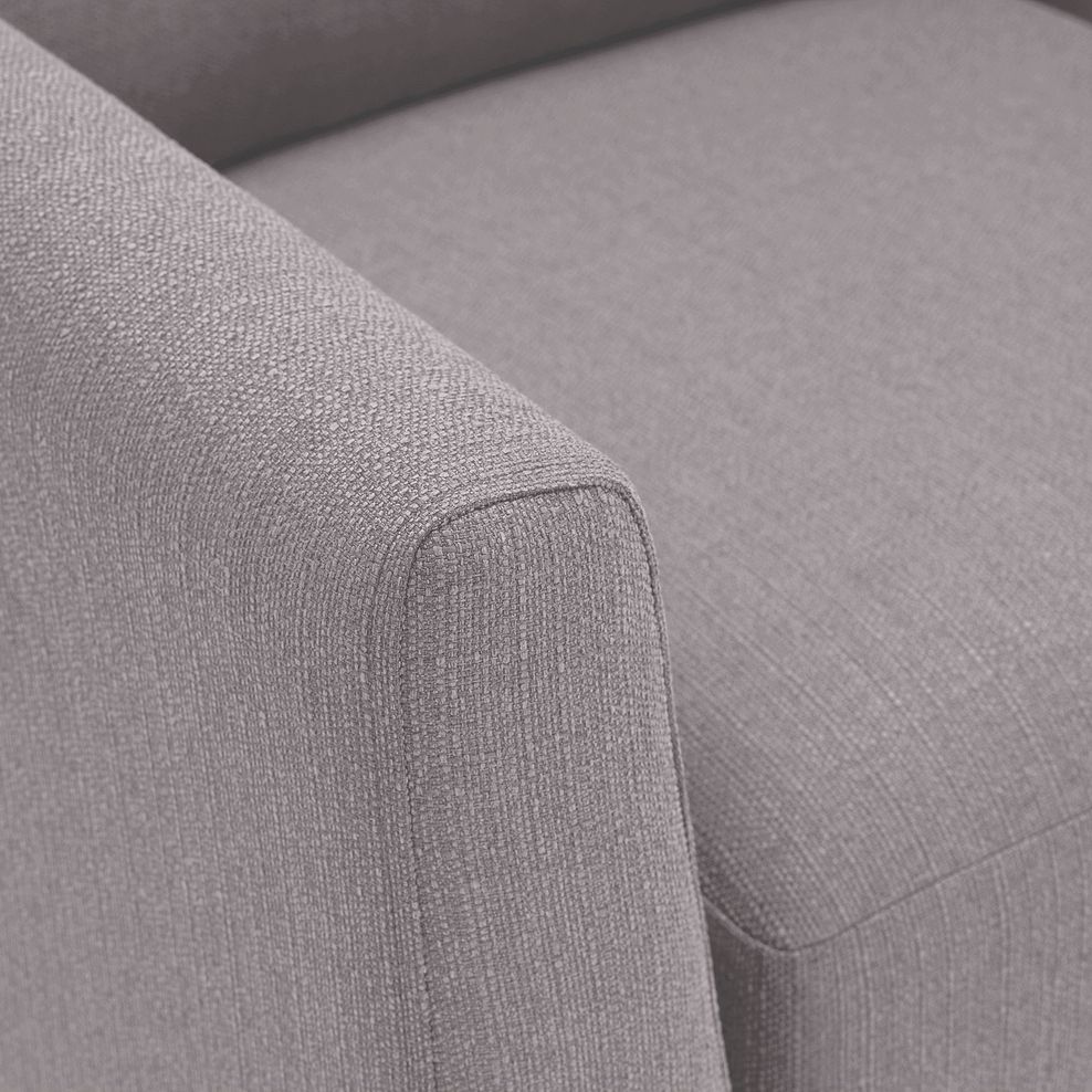 Evie Loveseat in Silver Fabric 6