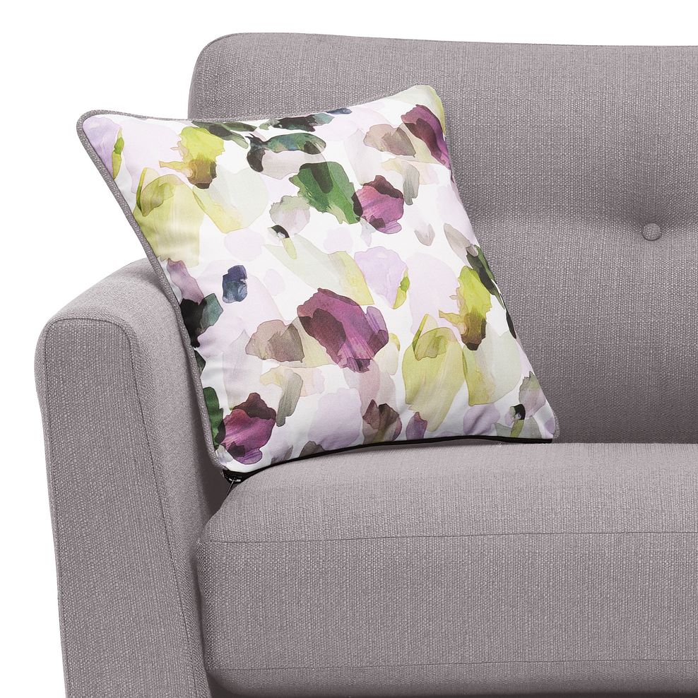 Evie Loveseat in Silver Fabric 8