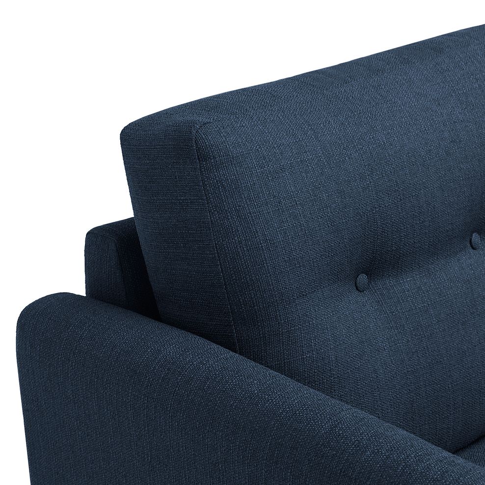 Evie Right Hand Corner Sofa in Blue Fabric 5