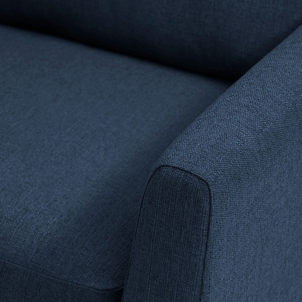 Evie Right Hand Corner Sofa in Blue Fabric 6
