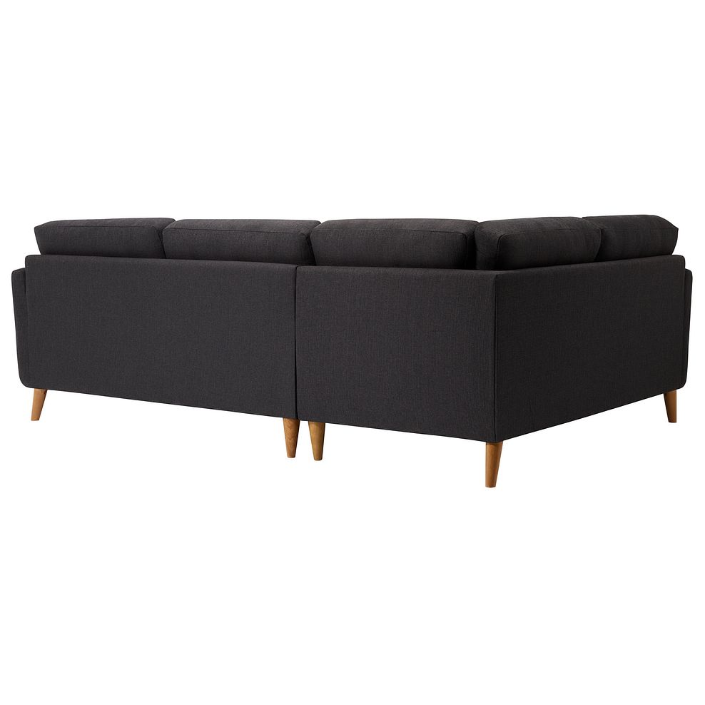 Evie Right Hand Corner Sofa in Charcoal Fabric 3