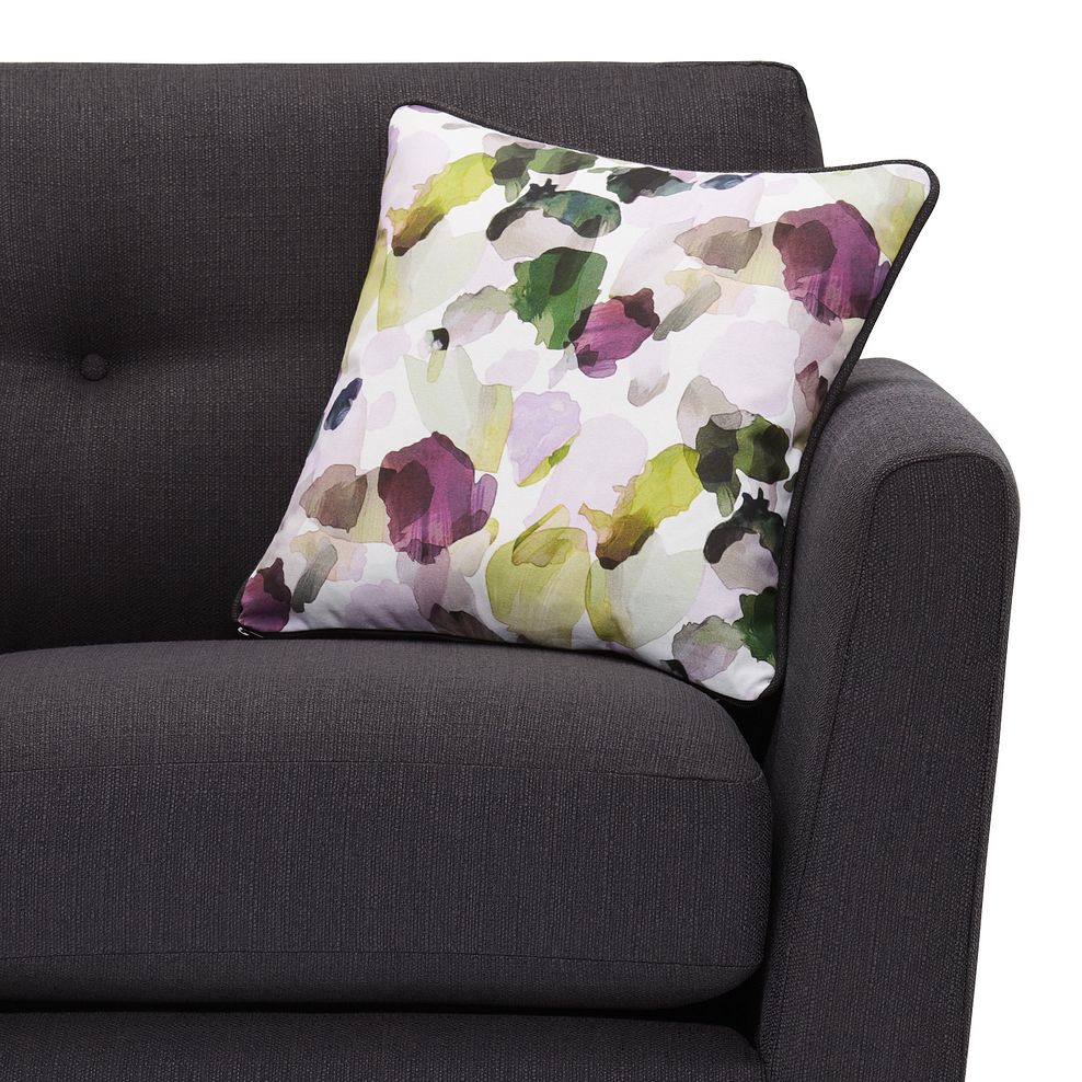 Evie Right Hand Corner Sofa in Charcoal Fabric 4