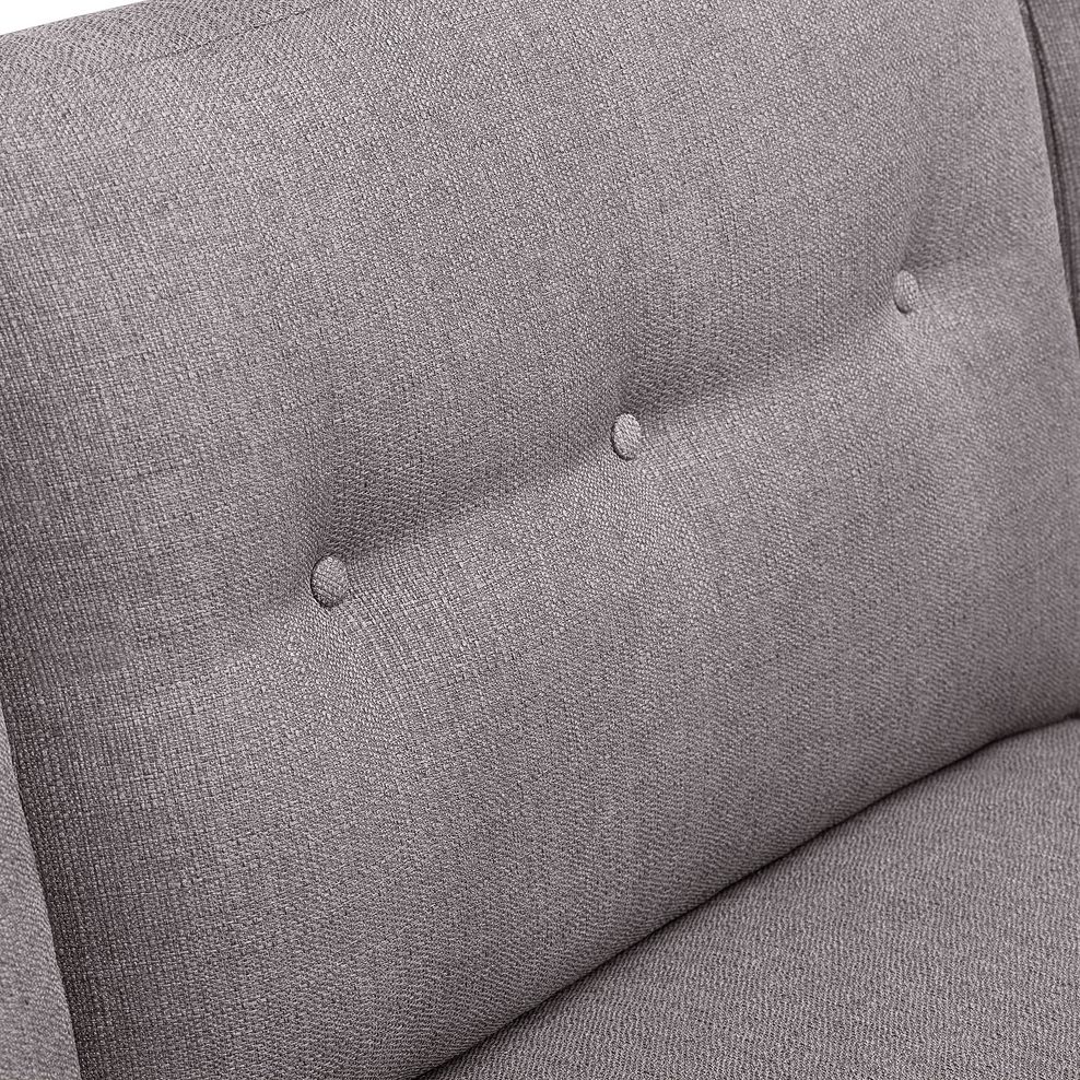 Evie Right Hand Corner Sofa in Silver Fabric 4