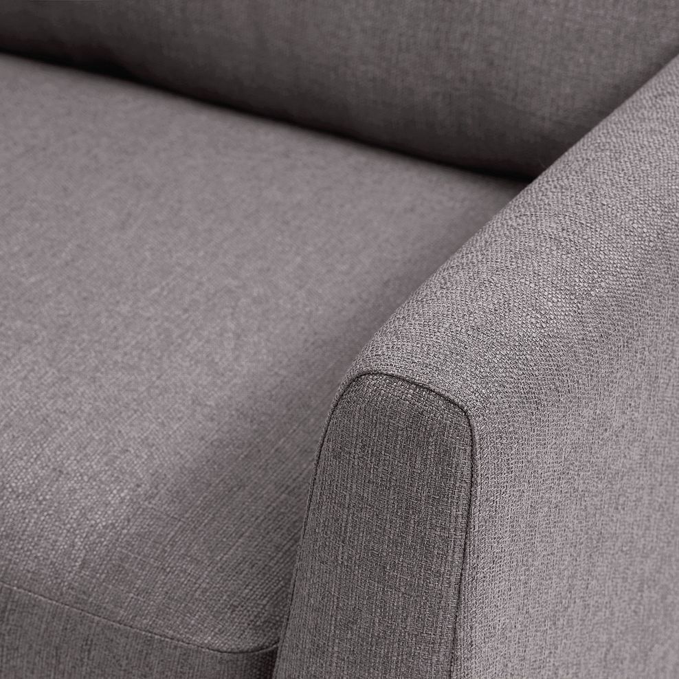 Evie Right Hand Corner Sofa in Silver Fabric 6