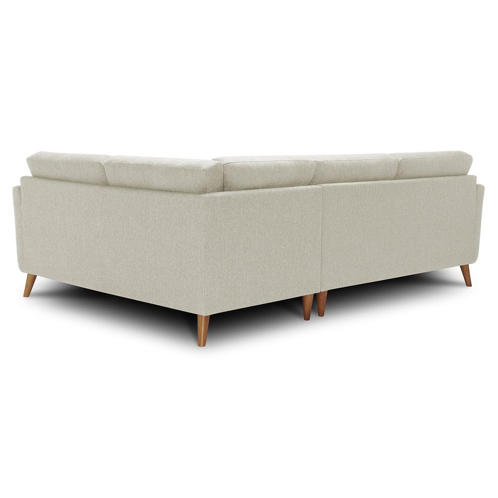 Evie Left Hand Corner Sofa in Rosa Collection Sand Fabric 3