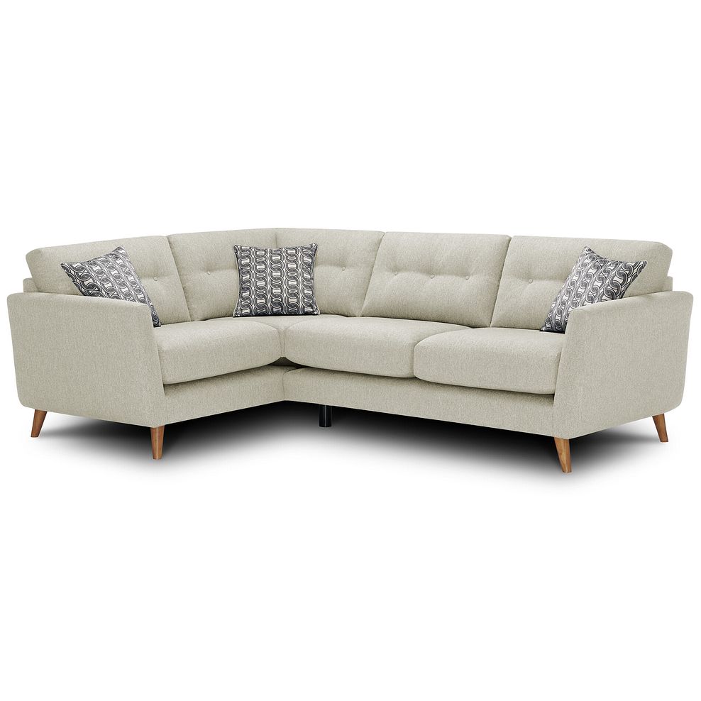 Evie Right Hand Corner Sofa in Rosa Collection Sand Fabric