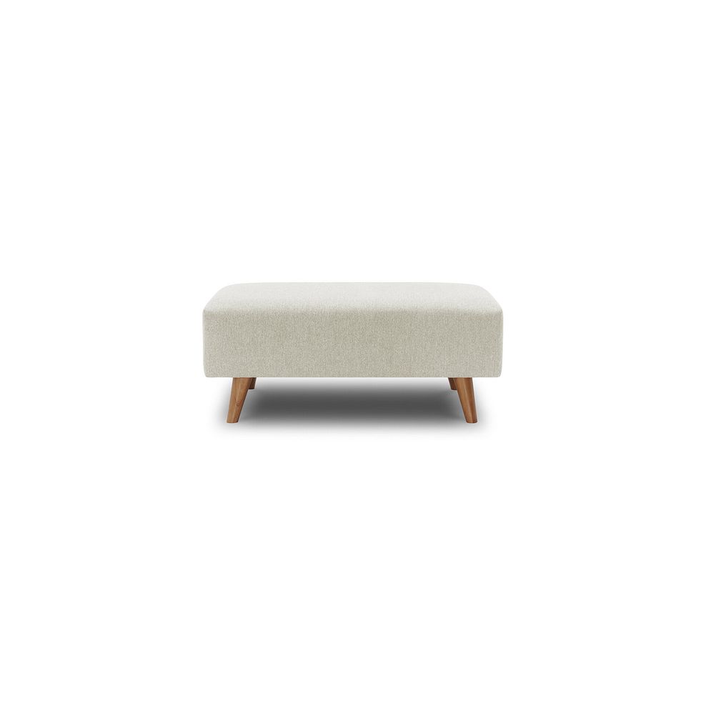 Evie Footstool in Rosa Collection Sand Fabric 2