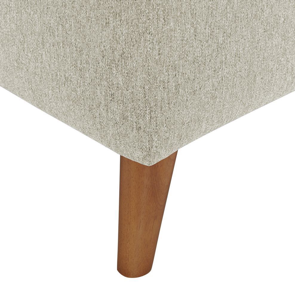 Evie Footstool in Rosa Collection Sand Fabric 4