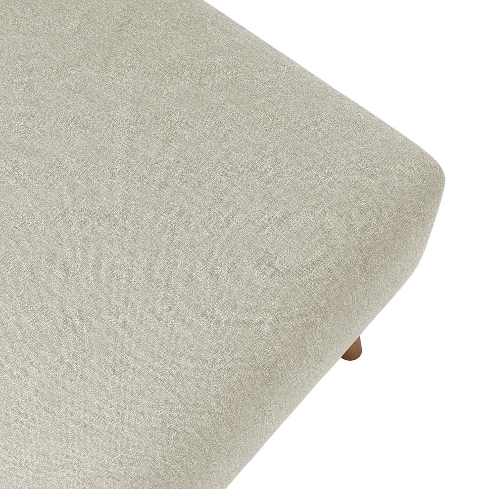 Evie Footstool in Rosa Collection Sand Fabric Thumbnail 5