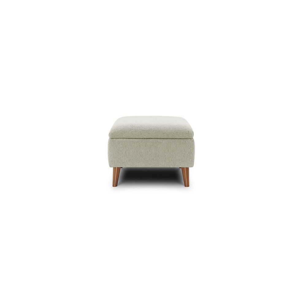 Evie Storage Footstool in Rosa Collection Sand Fabric 4