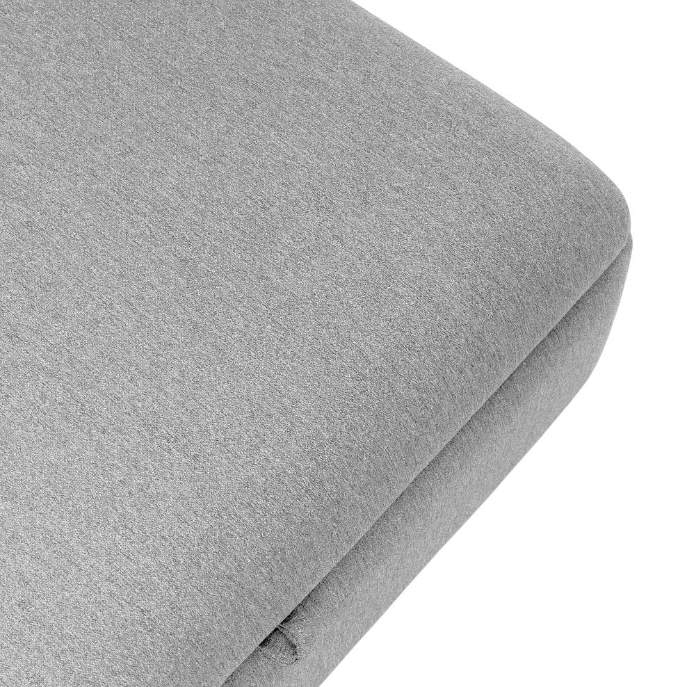 Evie Storage Footstool in Rosa Collection Silver Fabric 7