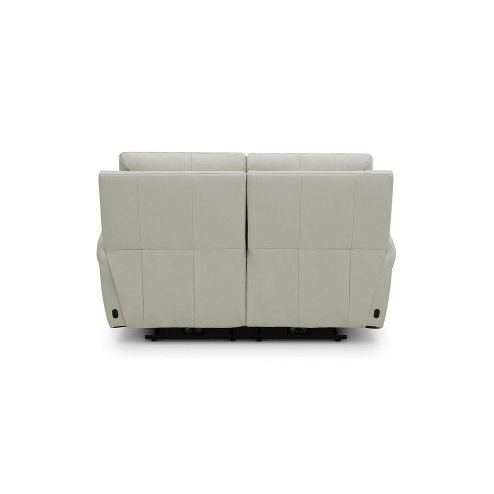 Ezra 2 Seater Electric Recliner in Bone China Leather 9