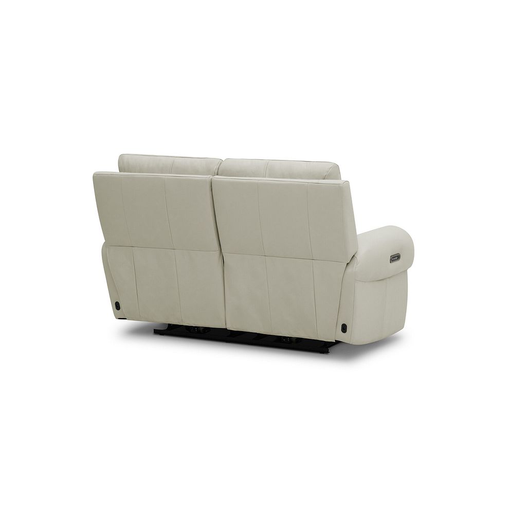 Ezra 2 Seater Electric Recliner in Bone China Leather 8