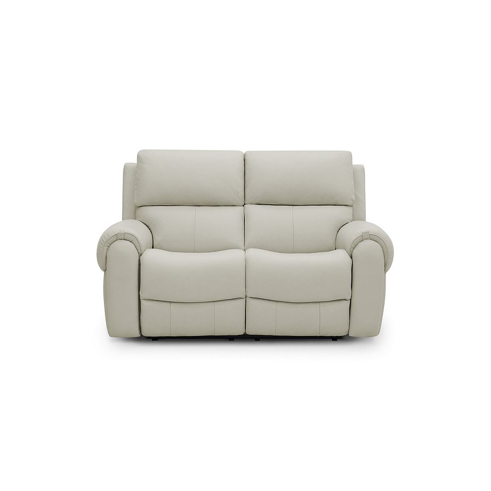 Ezra 2 Seater Electric Recliner in Bone China Leather 5