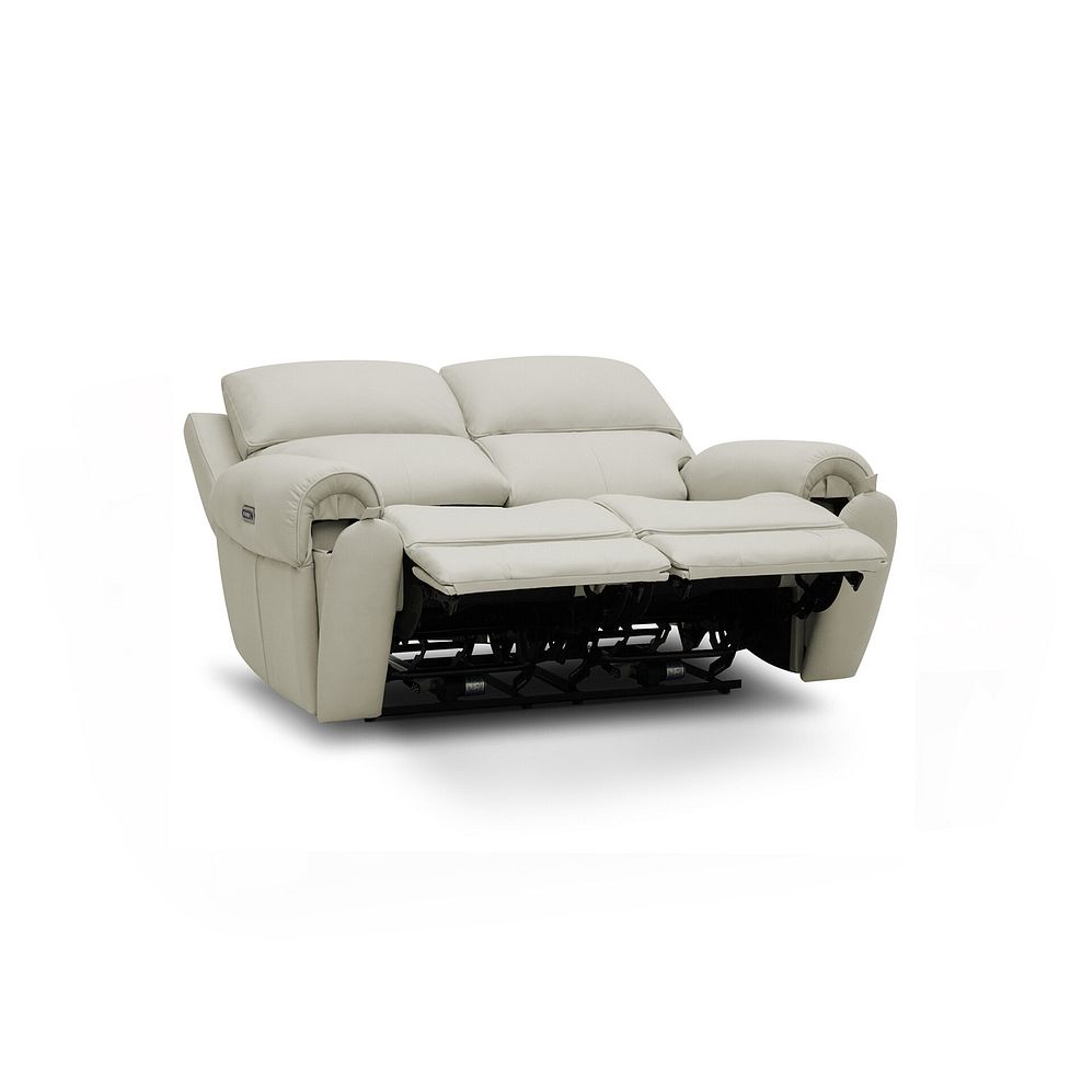 Ezra 2 Seater Electric Recliner in Bone China Leather 4