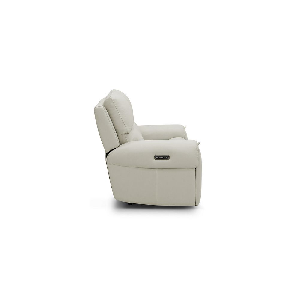 Ezra 2 Seater Electric Recliner in Bone China Leather 6