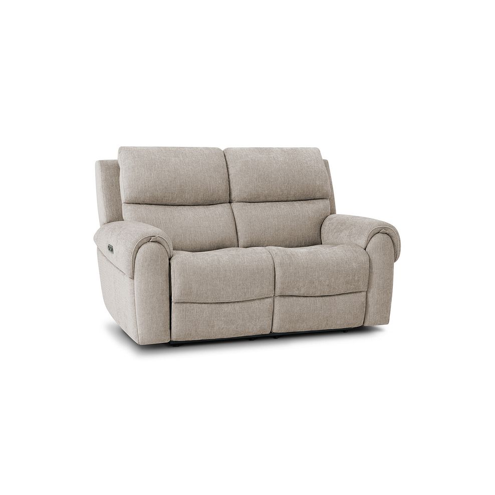 Ezra 2 Seater Electric Recliner in Darwin Mink Fabric 1