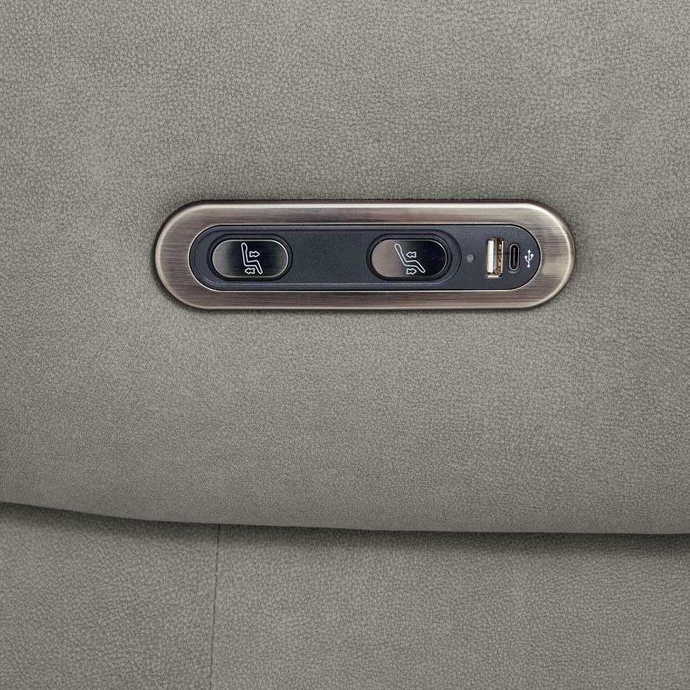 Ezra 2 Seater Electric Recliner in Dexter Stone Fabric 12