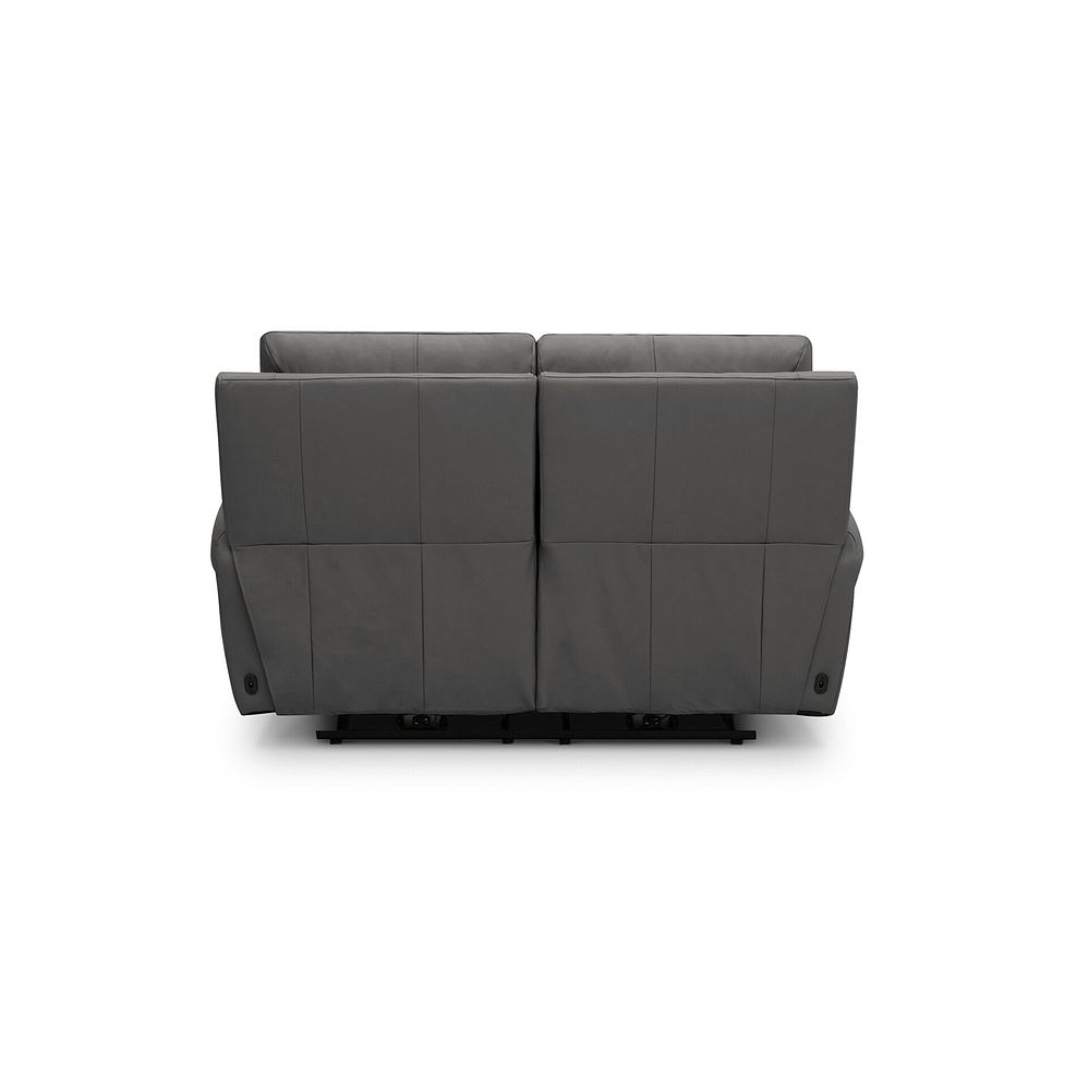 Ezra 2 Seater Electric Recliner in Elephant Grey Leather 8