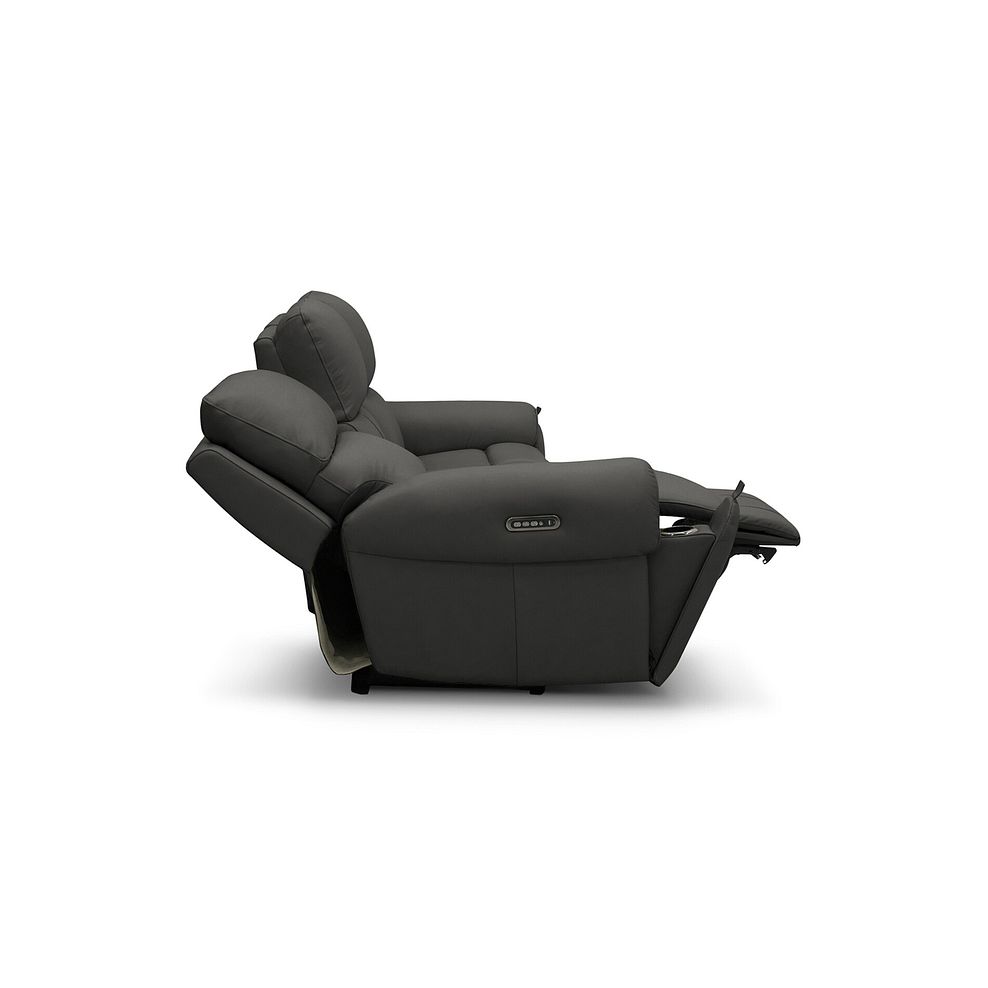 Ezra 2 Seater Electric Recliner in Storm Leather 7
