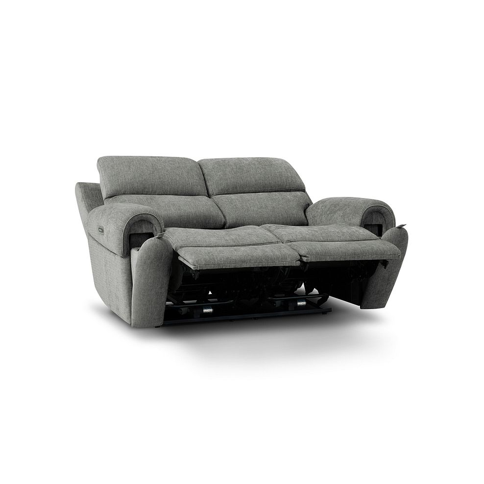 Ezra 2 Seater Electric Recliner with Power Headrest & Lumbar Support in Darwin Mushroom Fabric 5