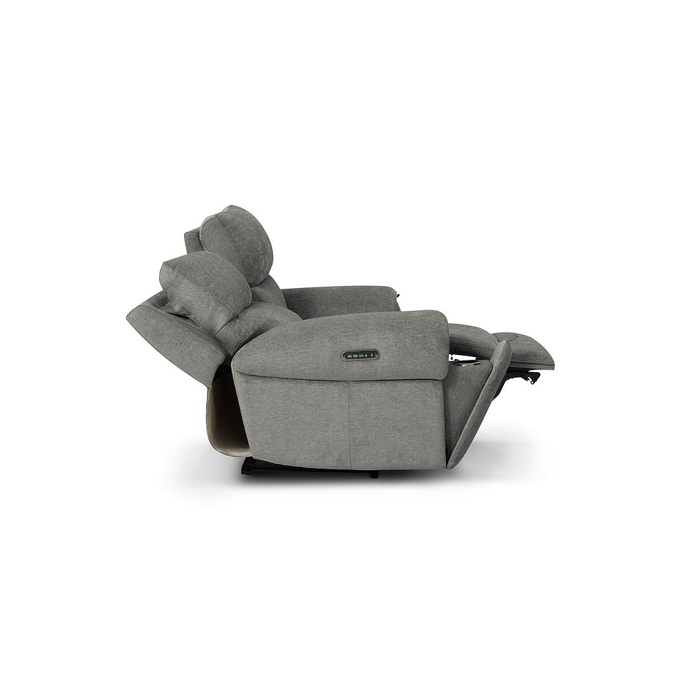 Ezra 2 Seater Electric Recliner with Power Headrest & Lumbar Support in Darwin Mushroom Fabric 8