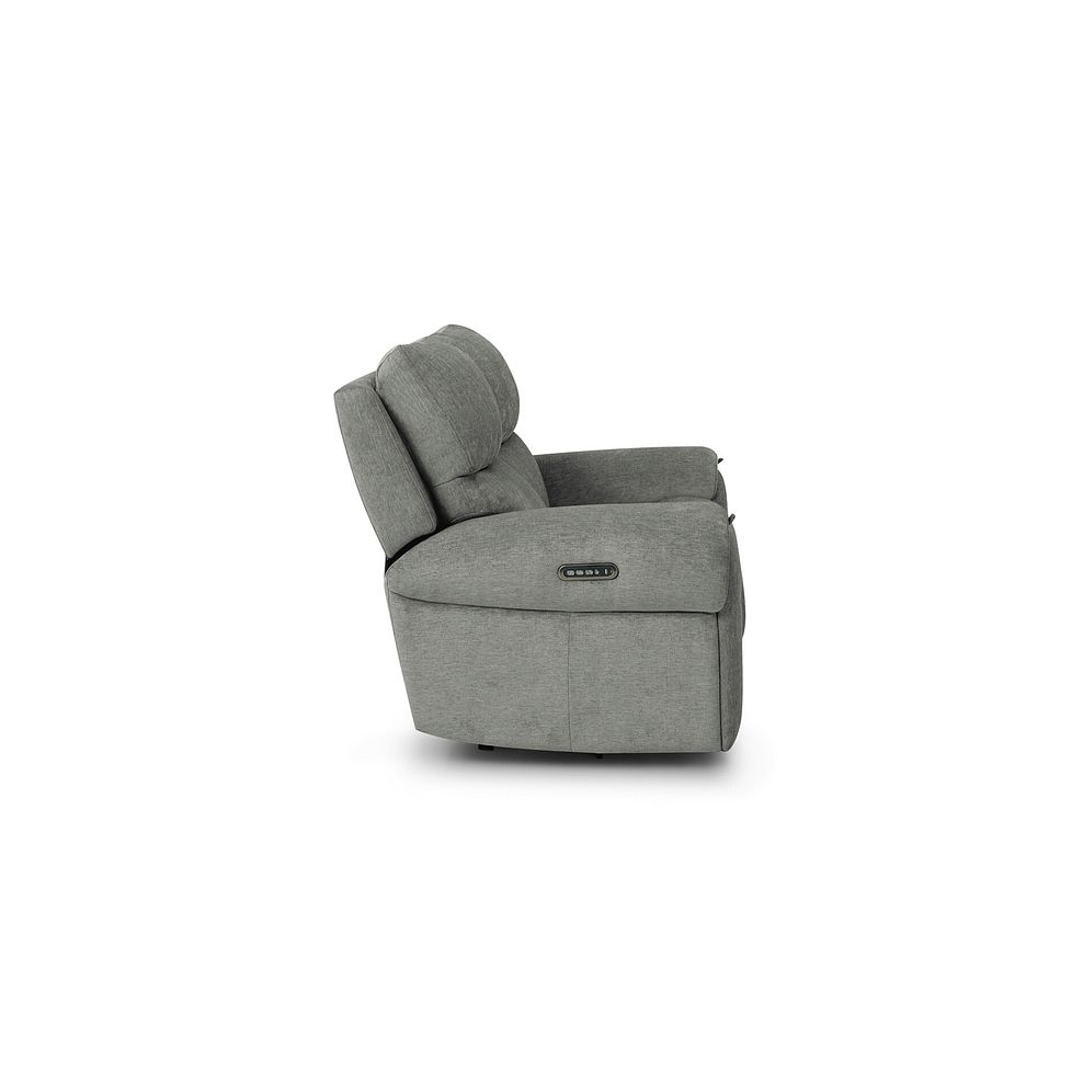 Ezra 2 Seater Electric Recliner with Power Headrest & Lumbar Support in Darwin Mushroom Fabric 7