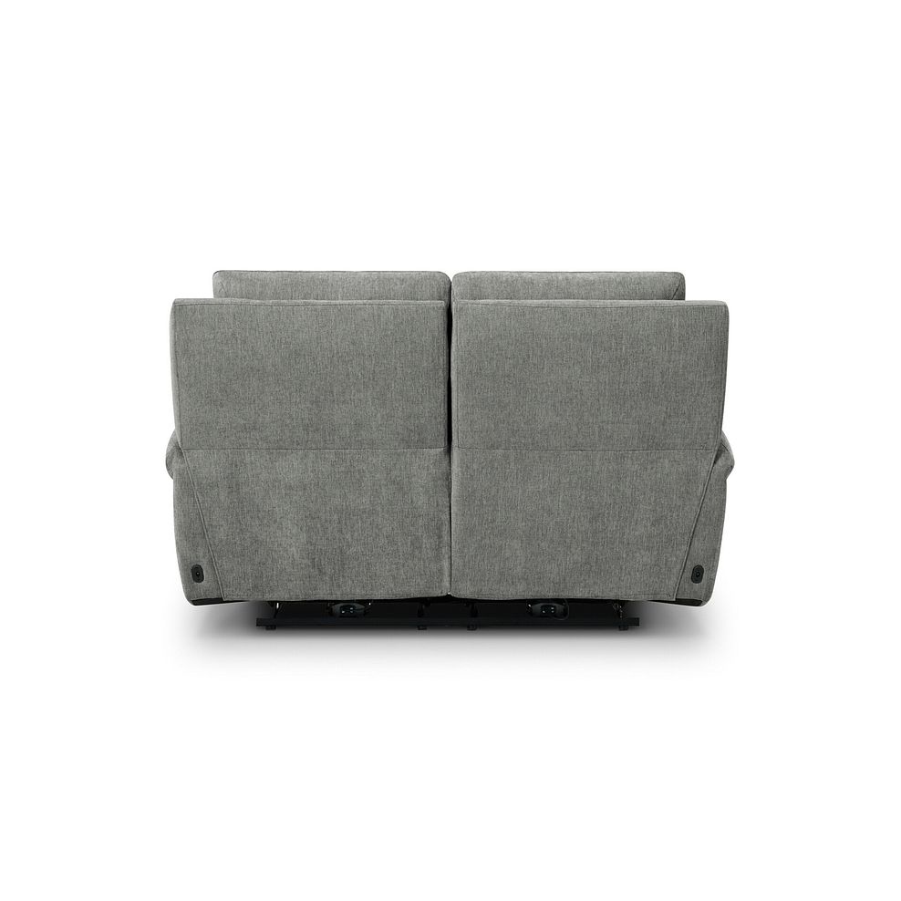 Ezra 2 Seater Electric Recliner with Power Headrest & Lumbar Support in Darwin Mushroom Fabric 10