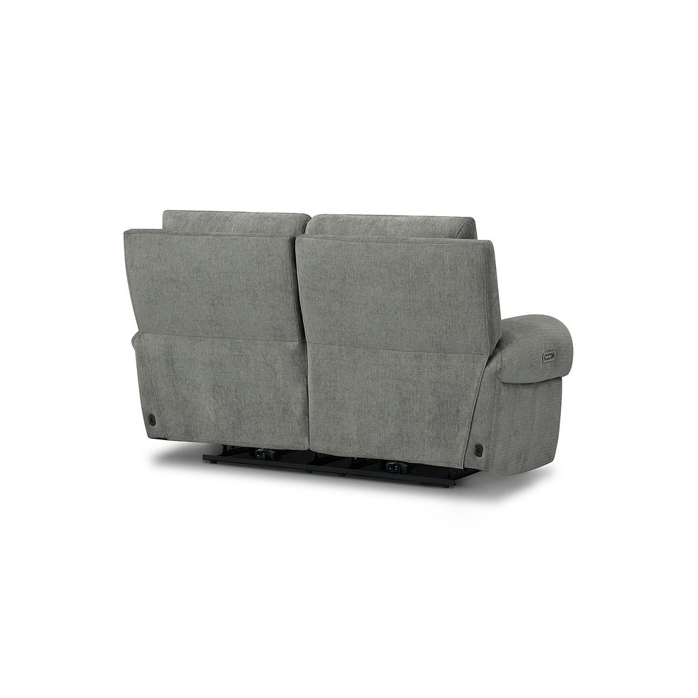 Ezra 2 Seater Electric Recliner with Power Headrest & Lumbar Support in Darwin Mushroom Fabric 9