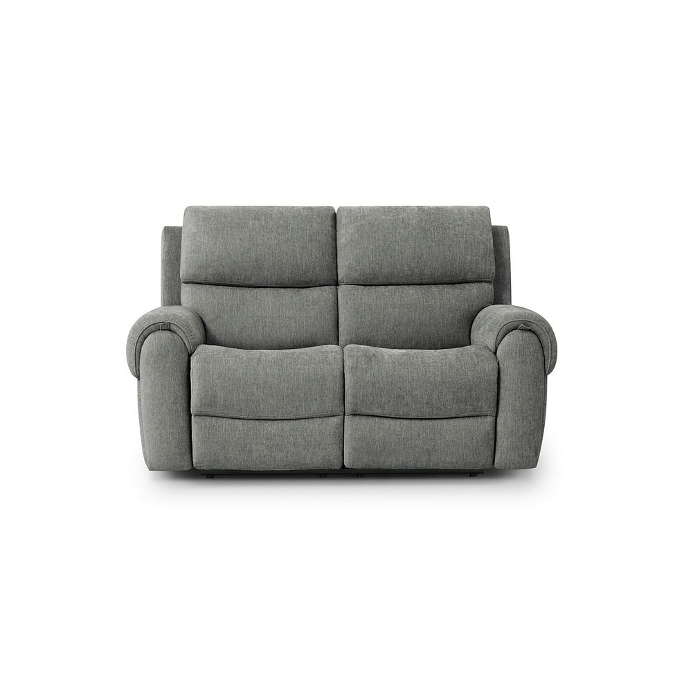 Ezra 2 Seater Electric Recliner with Power Headrest & Lumbar Support in Darwin Mushroom Fabric 6