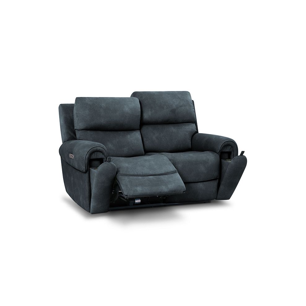 Ezra 2 Seater Electric Recliner with Power Headrest & Lumbar Support in Dexter Shadow Fabric 3