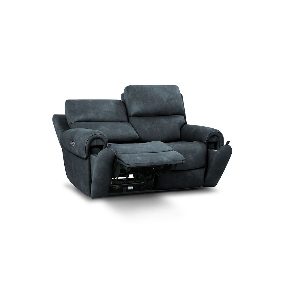 Ezra 2 Seater Electric Recliner with Power Headrest & Lumbar Support in Dexter Shadow Fabric 4