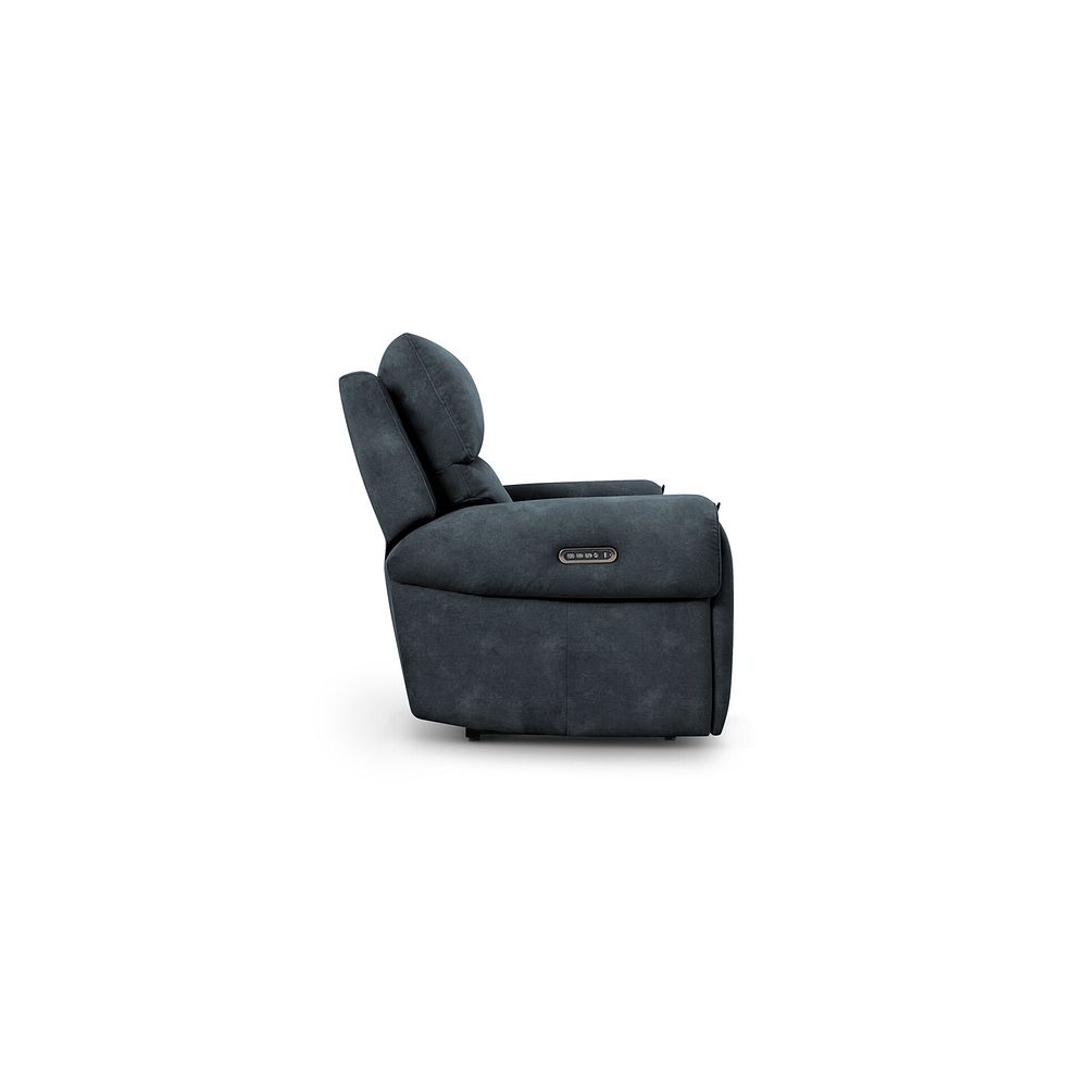 Ezra 2 Seater Electric Recliner with Power Headrest & Lumbar Support in Dexter Shadow Fabric 7