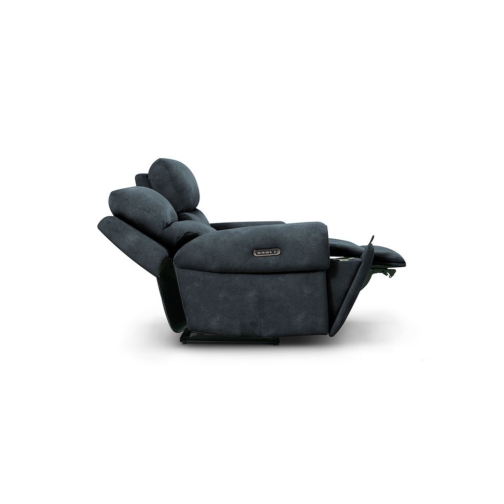 Ezra 2 Seater Electric Recliner with Power Headrest & Lumbar Support in Dexter Shadow Fabric 8